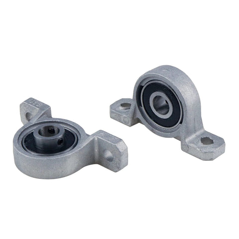 Four Pack KP08 Self Aligning Pillow Block Bearings 8mm Inner Diameter Mounted Flange Bearings Zinc Alloy Steel Vertical Mount
