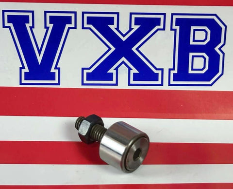 10-Pack Cam Followers KR16 16mm Cam Followers Full Threaded on a red and white background.