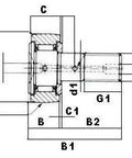 KR72 72mm Cam Follower Needle Roller Bearing - VXB Ball Bearings