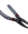Kurve Wire Stripper Crimper Cutter Multi Tool For 10-26 AWG Solid And 12-28 AWG Stranded Wire, reinforced head, gray handles