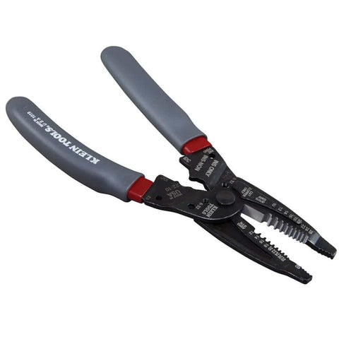 Kurve Wire Stripper Crimper Cutter Multi Tool For 10-26 AWG Solid And 12-28 AWG Stranded Wire, reinforced head, gray handles