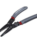 Kurve Wire Stripper Crimper Cutter Multi Tool For 10-26 AWG Solid And 12-28 AWG Stranded Wire with reinforced head, side view