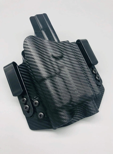 Kydex Concealment Holster for FN 5.7 MRD MK3 with Light and Laser Bearing, IWB or OWB, Black, Nestor Series, USA Veteran Made