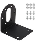 Metal mounting bracket with screws and nuts for Gear Motor 0.24 in x 0.55 in Shaft Size 1-Pack 12V Motor 100Rpm High for Rotary Equipment