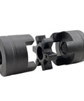 L Jaw Flexible Coupling 1 Inch Bore Three Piece With Rubber Spider For Log Splitters Delivers Durable Power Transmission in Wood Processing