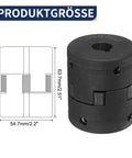 5/8" to 1" L095 Flexible 3-Piece L-Jaw Coupling Coupler Set & Buna-N NBR Rubber Spider for Log Splitter Hybrid Equipment