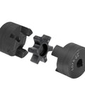 Flexible Three Piece L Jaw Coupling Set With Buna N Rubber Spider One Half Inch To Five Eighth Inch Bore For Log Splitter And Hybrid Equipment HT250