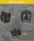 This L-Jaw flexible coupling set ensures smooth, backlash-free power transfer between 1/2 and 3/4 inch shafts with keyways and set screws.