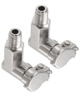 2 Spring Grease Oil Cup Caps for M6x1 Thread, L Shape Oil Container, nickel-plated carbon steel, lathe machine power accessory