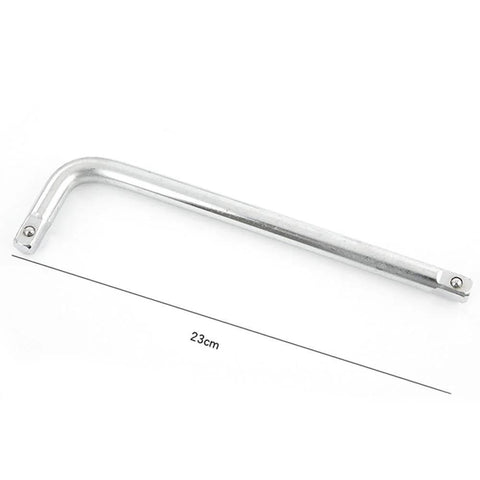 L-wrench from Emergency Wheel Repair Kit With One Half Inch Drive, Eight To Twenty One Millimeter Six Point Wheel Bolt Sockets.