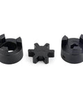 1/2" to 1" L075 Flexible 3-Piece L-Jaw Coupling Coupler Set & Buna-N NBR Rubber Spider for Log Wood Splitter