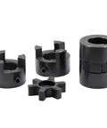 L075 Flexible L Jaw Coupling Set With Buna N NBR Rubber Spider For Compact Power Transmission And Shaft Alignment Three Piece