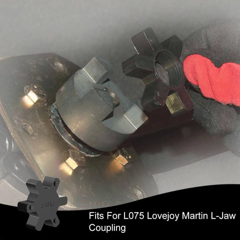 1/2" to 3/4" L075 Flexible 3-Piece L-Jaw Coupling Coupler Set & Rubber Spider for Log Wood Splitter Hybrid Equipment