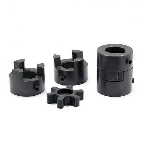 Flexible L075 3-Piece L-Jaw coupling kit with an NBR rubber insert delivers smooth torque transfer while absorbing misalignment