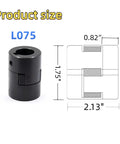L075 Flexible L Jaw Coupling Set With Buna N NBR Rubber Spider For Compact Power Transmission and Shaft Alignment size diagram