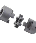 L075 Flexible L Jaw Coupling Set With Buna N NBR Rubber Spider For Compact Power Transmission And Shaft Alignment Three Piece