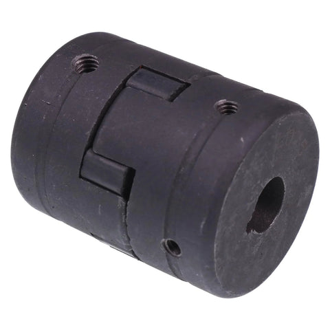 L075 L Jaw 3 Piece Coupling Set For Log Splitters And Hydraulic Equipment With Two Hubs And NBR Insert HT250 Steel For Efficient Torque Transfer Between Rotating Shafts In Pumps Gearboxes And Related Mixing Systems