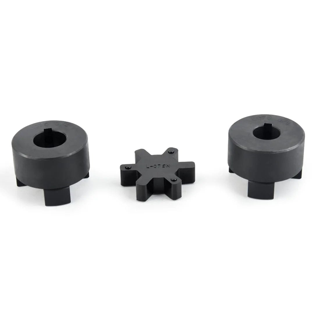 L095 3-Piece L-Jaw Coupling Set Buna N Rubber Spider ✓