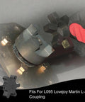 Heavy Duty L095 3 Piece L-Jaw Coupling Set With Buna N Rubber Spider for shaft installation