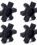 Flexible L095 NBR Rubber Spider Insert Solid Spider Center Inserts Fits for Lovejoy Martin L-Jaw Coupling (4 Pack)