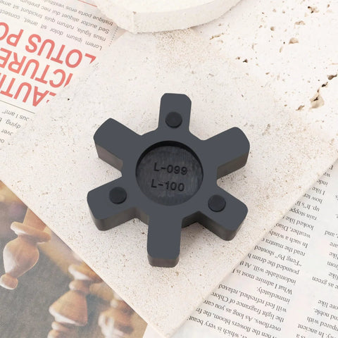 2 Pack L099 L100 Jaw Coupling Inserts For Lovejoy Martin Browning NBR Rubber Spider Black on textured surface