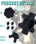 Flexible L100 NBR Rubber Spider Insert For Lovejoy And Martin L Jaw Couplings 2.5 Inch Outer Diameter Solid Spider Center