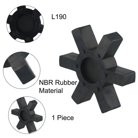 L190 Spider Insert for L-Jaw Coupling Flexible 113mm Diameter 22mm Thick Urethane Rubber Spider Reduces Vibration 1 Pc