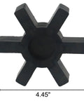 Front view of L190 Spider Insert for L-Jaw Coupling Flexible 113mm Diameter 22mm Thick Urethane Rubber Spider
