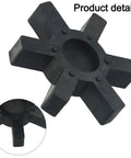 Close-up view of L190 Spider Insert for L-Jaw Coupling Flexible 113mm Diameter 22mm Thick Urethane Rubber Spider