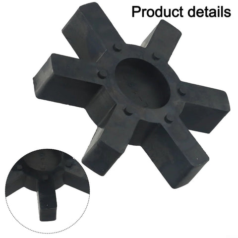 Close-up view of L190 Spider Insert for L-Jaw Coupling Flexible 113mm Diameter 22mm Thick Urethane Rubber Spider