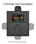 L6-30 Twist Lock Outlet Meter Box Kit With Heavy Duty Steel Enclosure Receptacle LCD Ammeter And Voltmeter Cable Gland And Screws