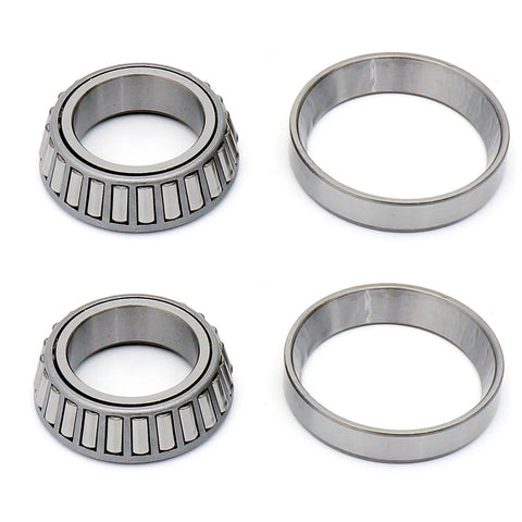 L68149 L68111 Tapered Roller Bearing Cup and Cone Set SET17, Set of 2 showing chrome steel construction and design
