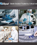 Scientists using Sterile Cleanroom Nonwoven Wipes 6x6 Inches, Bag Of 300 Pcs For Lab Use, Hydro Entangled Fifty Five Percent Cellulose Forty Five Percent Polyester Blend, AAWipes NW06809GM in laboratory settings