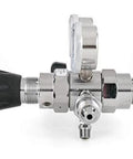 Lab Grade Specialty Gas Regulator CGA 590 Two Stage Chrome Plated with Dual Scale Gauges and Stainless Steel Diaphragm