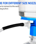 Close-up of nozzle connection in Powerful Laboratory Vacuum Filtration Pump For Fast Liquid Filtration In Distillation Setups And Lab Filtration Rigs
