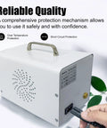 Lab Diaphragm Vacuum Pump For Filtration, Portable And Oil Free Oilless Design, rear view with power connection, West Tune