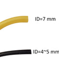 Close-up of two tubing pieces for Compact Vacuum Pump For Laboratory Filtration And Distillation Apparatus With Included Tubing.