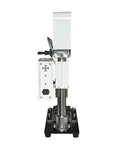 Side view of Lab Grade 30G Vertical Injection Molding Machine For Small Batch Plastic Samples With Pneumatic Mold Equipment, 220V.