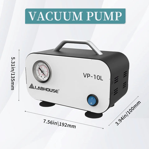 Oil Free Lab Vacuum Pump With Diaphragm Technology For Laboratory Filtration, Compact Portable Design, VP 10L LABHOUSE