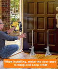 Labor Saving Arm Jack 2 Pack, Hand Lifting Jack Tool used for installing wooden door for smooth motion and stable alignment