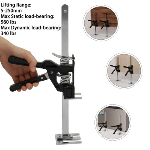 ✝️ 2 Pack Labor Saving Arm Jack, 15 inch Lever Arm Lifter Hand Tool Jacks, Effort Elevator for Installing Doors Windows Cabinet