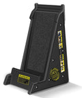 Stable Platform Ladder Leveler For Extension Ladders With Built In Storage, Beefy Black Plastic, Anti Slip Grip, Side View