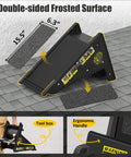 Stable Platform Ladder Leveler, Beefy Black Plastic, Anti Slip Grip, Supports Up To 500 Pounds, Built In Storage, Roof, Stairs Use