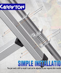 Close-up of Sturdy Blue Ladder Levelers For Type II, I And IA Extension Ladders Up To 32 Feet With Anti Slip Threaded And Adjustable Legs