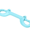 POENVFPO double-ended snap hook, 100mm, blue plastic for outdoor use