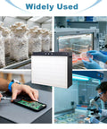 Collage of Laminar Flow Hood With H13 HEPA Filter 20 By 15 Inches FFU Class 100 ISO 5 Clean Bench, mycology, lab use.