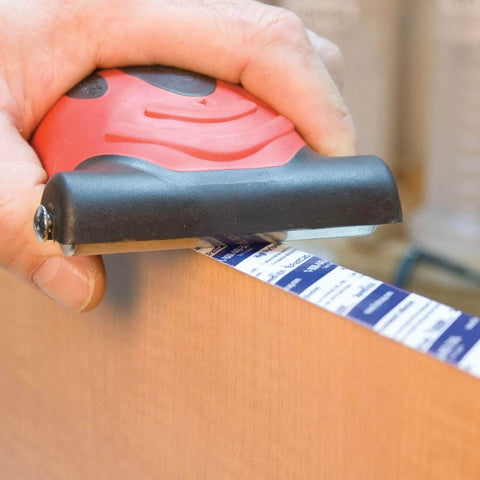 Hand using laminate roller for any PSA application with non-marring rubber wheels - perfect for professional contractors and technicians - 98038.