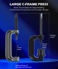 Ball Joint Press Kit With C Frame Press For Ball Joints And Universal Joints U Joints Brake Anchor Pins And Wheel Studs U Joint Removal Tool