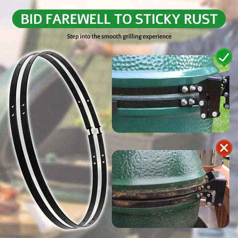 One Piece Hinge Band Replacement For Large Green Egg Grill Fits Large Big Egg Contour Durable Assembly