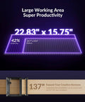 Vision Pro 45W Laser Engraver And Cutter With 137 Inch Auto Conveyor Feeder Rotary Pro HD Camera Auto Lifting Full Enclosure